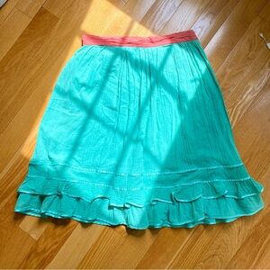 Arden B. Skirt / High-Waisted / Below-Knee / Ruffles / Sz. M